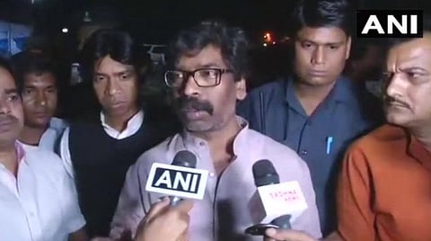 ஜார்க்கண்ட் முக்தி மோர்ச்சா கட்சியின் தலைவர் ஹேமந்த் சோரன் : படம் | ஏஎன்ஐ.