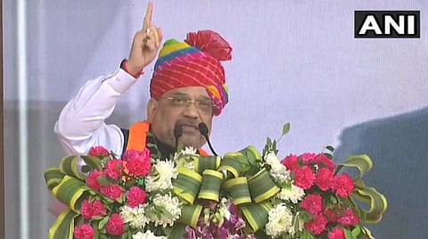 ஜோத்பூரில் இன்றஉ நடந்த பேரணியில் உள்துறை அமித் ஷா பேசிய காட்சி படம்|ஏஎன்ஐ