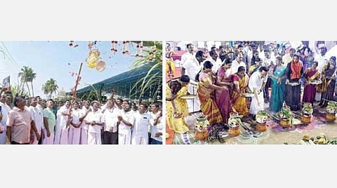 சொந்த ஊரில் பொங்கல் கொண்டாடிய முதல்வர் பழனிசாமி; ஸ்ரீபெரும்புதூரில் சமத்துவப் பொங்கலில் பங்கேற்ற மு.க.ஸ்டாலின்