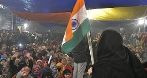 டெல்லியில் நடைபெற்று வரும் ஷாஹீன் பாக் ஆர்ப்பாட்டங்களின் ஒரு பகுதி.