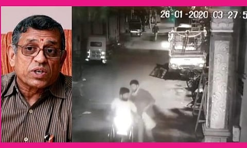 ஆடிட்டர் குருமூர்த்தி வீட்டில் பெட்ரோல் குண்டு வீச முயற்சி: 4 பேர் கைது, 2 பேருக்கு வலைவீச்சு