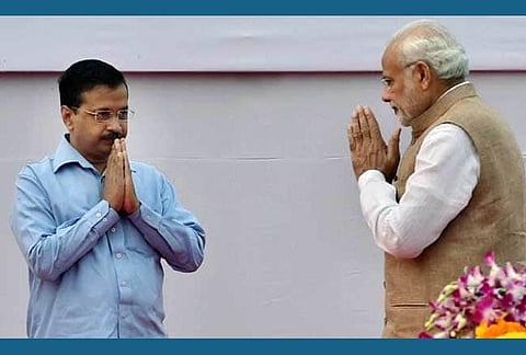 பிரதமர் மோடி, டெல்லி முதல்வர் அரவிந்த் கேஜ்ரிவால் :கோப்புப்படம்