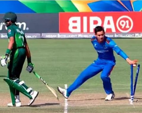 பாகிஸ்தான் அணிக்கு நெருக்கடி அளிப்பதற்காக ‘வித்தியாசமாக’ முயற்சித்தோம்: ‘மன்கட்’ அவுட் செய்ததற்கு ஆப்கான் கேப்டனின் நியாயம்