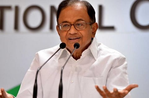 காங்கிரஸ் மூத்த தலைவர் ப.சிதம்பரம் : கோப்புப்படம்