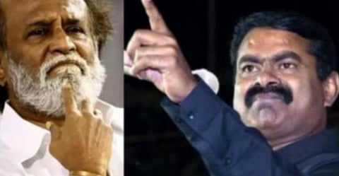 ரஜினி - சீமான்: கோப்புப்படம்