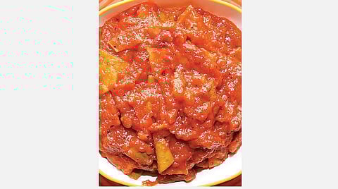 தலைவாழை: மாங்காய் கார அல்வா