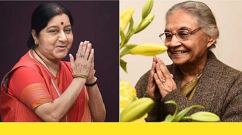 சுஷ்மா சுவராஜ், ஷீலா தீட்சித் : கோப்புப்படம்