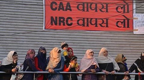 ஷாஹின்பாக் போராட்ட இடம். டெல்லி, ஜனவரி 11, 2020; படம்: ஆர்.வி.மூர்த்தி.