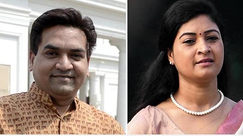 கபில் மிஸ்ரா, அல்கா லம்பா | கோப்புப் படம்.