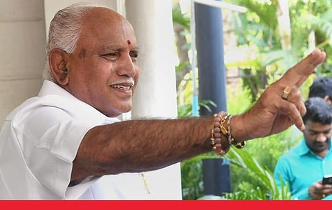 கர்நாடக முதல்வர் பி.எஸ்.எடியூரப்பா : கோப்புப் படம்.