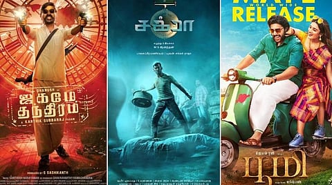 மே 1 வெளியீடு: 'ஜகமே தந்திரம்' Vs ‘பூமி’ Vs ‘சக்ரா’