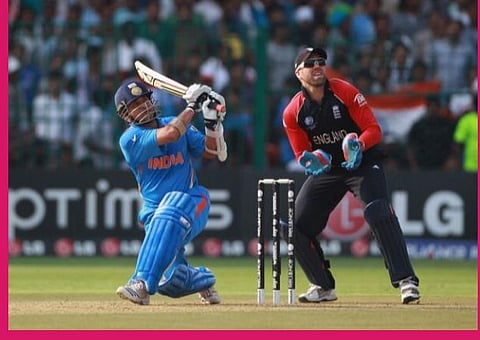 சதம் அடித்த சச்சின் : கோப்புப்படம்