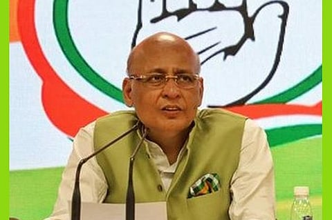 காங்கிரஸ் செய்தித்தொடர்பாளர் அபிஷேக் சிங்வி : கோப்புப்படம்