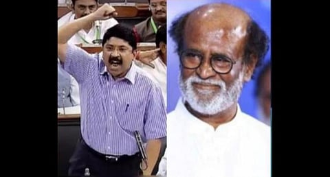 தயாநிதி மாறன் - ரஜினிகாந்த்: கோப்புப்படம்
