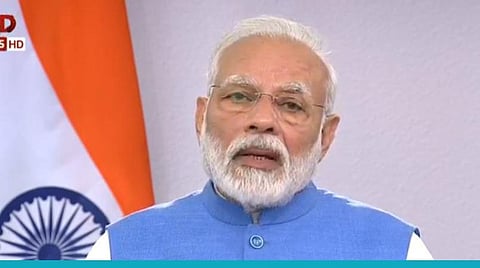 பிரதமர் மோடி மக்களுக்கு உரையாற்றிய காட்சி : படம் | ஏஎன்ஐ.