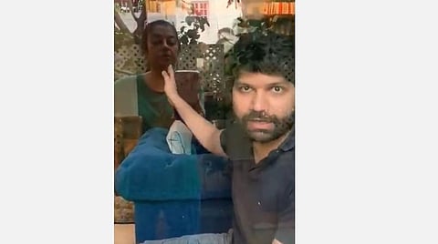 கரோனா முன்னெச்சரிக்கை: தனிமைப்படுத்திக் கொண்ட மகன்; ஜன்னல் வழியே பேசும் சுஹாசினி