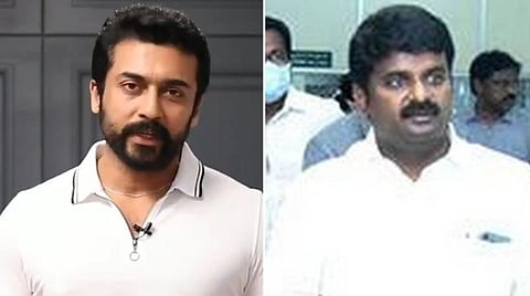 கரோனா விழிப்புணர்வு ஏற்படுத்த எங்களுடன் இணைந்ததிற்கு நன்றி சூர்யா: அமைச்சர் விஜயபாஸ்கர்
