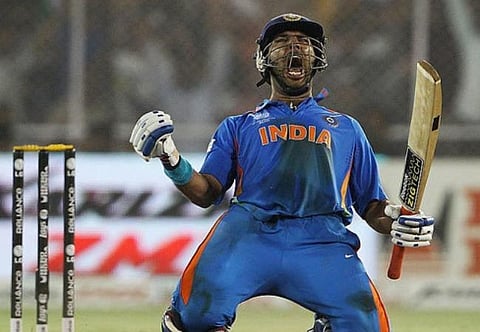 ஆர்ப்பரிப்பில் யுவராஜ் சிங் : கோப்புப்படம்