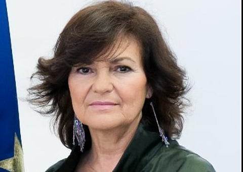 ஸ்பெயின் துணைப் பிரதமர் கார்மன் கால்வோ