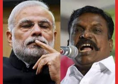 பிரதமர் நரேந்திர மோடி - திருமாவளவன்: கோப்புப்படம்