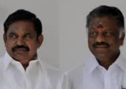 முதல்வர் பழனிசாமி - துணை முதல்வர் ஓ.பன்னீர்செல்வம்: கோப்புப்படம்