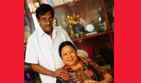 மனோரமாவுடன் அவரது மகன் பூபதி.