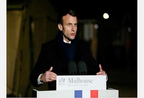 பிரான்ஸ் அதிபர் மேக்ரான்.