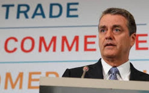 உலக வர்த்தக அமைப்பின் தலைவர் ராபர்ட்டோ அஸிவெடோ