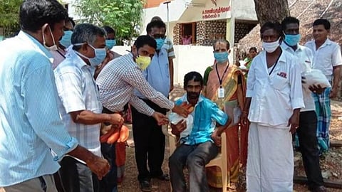கோவில்பட்டியில் மாற்றுத்திறனாளிகளுக்கு ஊட்டச்சத்து பொருட்கள் வழங்கல்