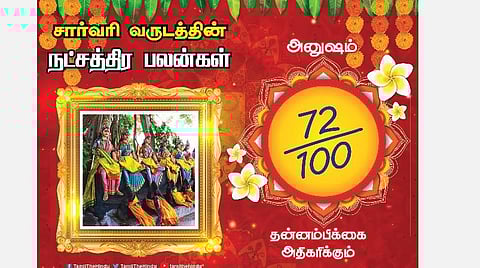 சார்வரி தமிழ் புத்தாண்டு பலன்கள் ; அனுஷம் நட்சத்திரப் பலன்கள்!