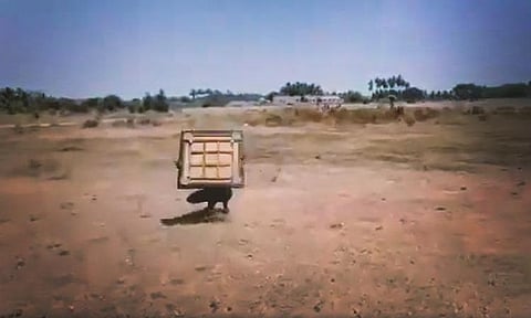 திருப்பூரில் ட்ரோன் மூலம் எடுக்கப்பட்ட காட்சி