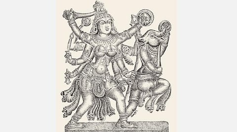 சித்திரப் பேச்சு: அசுரனைத் துரத்தி வதம் செய்யும் தேவி