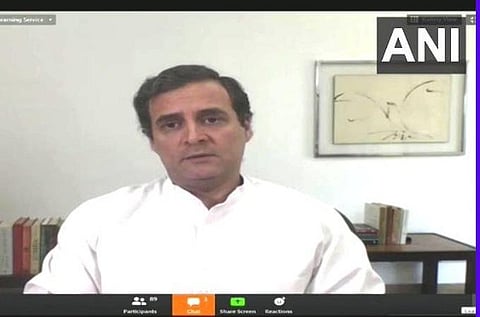 ராகுல் காந்தி பேட்டி அளித்த காட்சி : படம் | ஏஎன்ஐ.