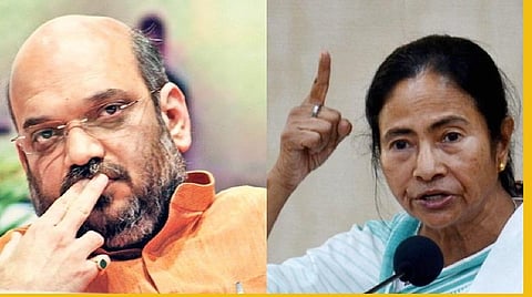 அமித் ஷா, மம்தா பானர்ஜி : கோப்புப்படம்