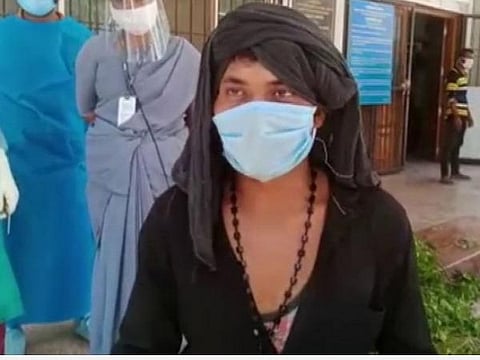 ரயில் விபத்தில் உயிர் தப்பிய சிவமான் சிங் : படம் | ஏஎன்ஐ.