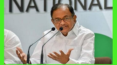 காங்கிரஸ் மூத்த தலைவர் ப.சிதம்பரம்: கோப்புப்படம்