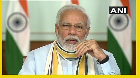 பிரதமர் மோடி நேற்று முதல்வர்களுடன் ஆலோசனை நடத்திய காட்சி: படம் | ஏஎன்ஐ.