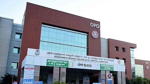 கோவை சிங்காநல்லூர் இ.எஸ்.ஐ. மருத்துவக்கல்லூரி மருத்துவமனை. படம்: ஜெ.மனோகரன்.