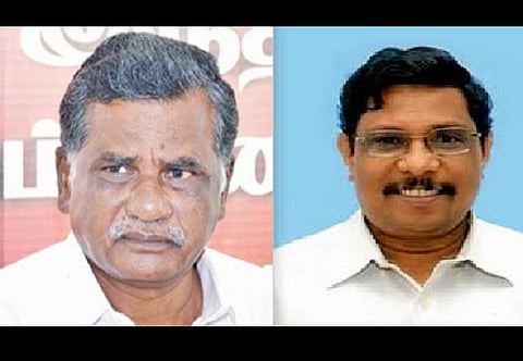 இரா.முத்தரசன் - தலைமைச் செயலாளர் சண்முகம்: கோப்புப்படம்