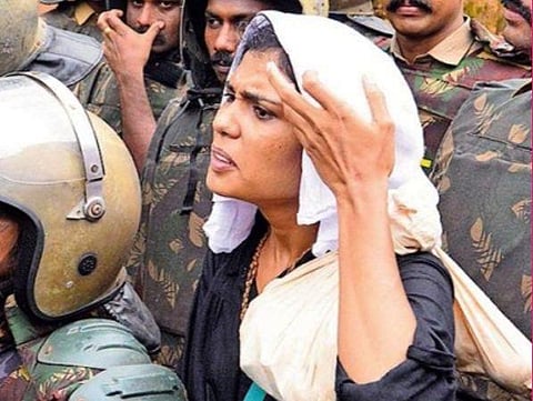 சபரிமலைக்கு செல்ல முயன்ற ரெஹானா பாத்திமா: கோப்புப்படம்