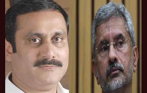 அன்புமணி ராமதாஸ் - வெளியுறவுத்துறை அமைச்சர் ஜெய்சங்கர்: கோப்புப்படம்