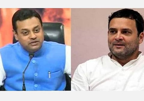 பாஜக செய்தித்தொடர்பாளர் சம்பித் பத்ரா, ராகுல் காந்தி: கோப்புப்படம்