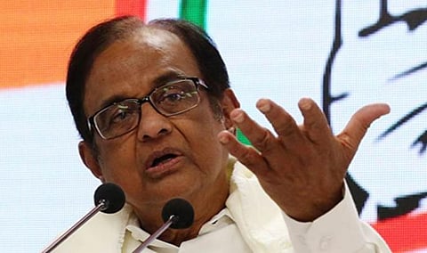 காங்கிரஸ் மூத்த தலைவர் ப.சிதம்பரம்: கோப்புப்படம்