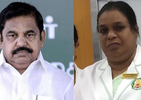 முதல்வர் பழனிசாமி - செவிலியர் பிரிசில்லா: கோப்புப்படம்