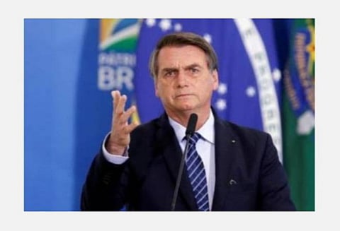 பிரேசில் அதிபர் ஜெய்ர் போல்சனாரோ.