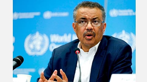 உலக சுகாதார அமைப்பின் தலைவர் டெட்ராஸ் அதானன் : கோப்புப்படம்