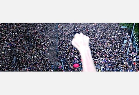 ஹாங்காங் மக்களின் போராட்ட முழக்கத்துக்கு தடை விதிப்பு