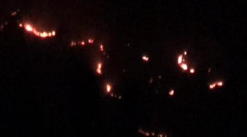 மேற்குத் தொடர்ச்சி மலையில் காட்டுத் தீ: வனத்துறையினர் விசாரணை