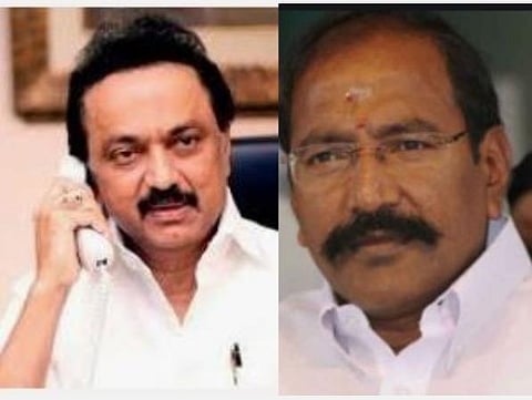 கரோனா தொற்றால் சிகிச்சை: அமைச்சர் தங்கமணியிடம் ஸ்டாலின் நலம் விசாரிப்பு