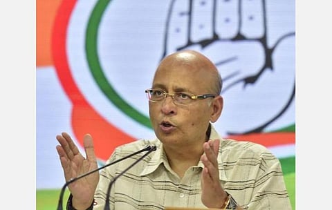 காங்கிரஸ் மூத்த தலைவர் அபிஷேக் மனு சிங்வி : கோப்புப்படம்